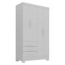 Ver imagem 3 de Guarda Roupa Infantil 4 Portas 3 Gavetas Kit Cat Espresso Móveis
