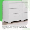 Ver imagem 7 de Guarda Roupa com Pés e Espelho 2 Portas 6 Gavetas Luana