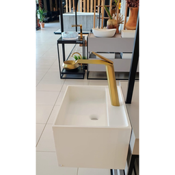 Monocomado Lavatório Diamont Lx9922 Ouro Escovado Lançamento - 5