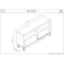 Ver imagem 4 de Estante Artur para TV de até 50 polegadas - NATURALE / OFF WHITE - Madetec