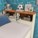 Ver imagem 2 de Quarto Infantil 2 Peças Crescer CB1492-Arje com Guarda-Roupa e Cama em MDP BP Argila-Jequetiba