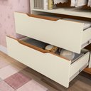 Ver imagem 7 de Quarto Infantil 2 Peças Crescer CB1492-Arje com Guarda-Roupa e Cama em MDP BP Argila-Jequetiba