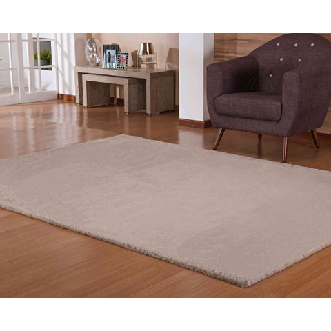 Tapete Pele Bangor 0,60x1,20 Bege Niazitex 05002098UNIBEG