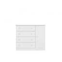 Ver imagem 5 de Conjunto Quarto de Bebê Completo Guarda Roupa Cômoda e Berço com Rodízio Doce Sonho Branco