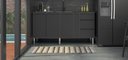 Ver imagem 1 de Gabinete de Cozinha em Aço 1,74m Cozimax – com Amortecedor e Divisor de Talheres:preto