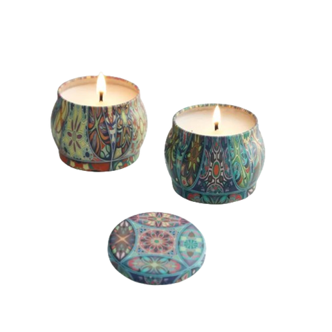 Vela Atomatica Pote Decorativos Vintages Cera de Coco 90 Gr Vignolla Lavanda