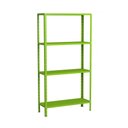 Ver imagem 1 de Estante Aço 4 Prateleiras Livros Cozinha Quarto Eaf006 Verde