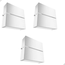 Ver imagem 1 de Kit com 3 Arandelas Slim Frisada 2 Fachos:branco