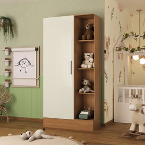 Guarda-roupa Infantil 1 Porta Sara Espresso Móveis