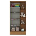 Ver imagem 3 de Guarda Roupa Infantil 1 Porta Sara Espresso Móveis Bege/Cinamomo/Chumbo