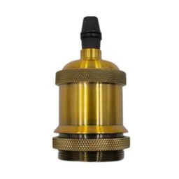 Kit 2 Lustres Pendentes Luminária Vintage Metal Dourado - 3