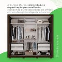 Ver imagem 7 de Guarda Roupa Casal 3 Portas 4 Gavetas Costa Rica