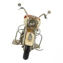 Ver imagem 2 de Motocicleta Branca 20x35x14cm Estilo Retrô - Vintage