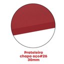 Ver mais imagens de Estante de Estrutura Metálica com 5 Prateleiras 175cm(a)92acm(l)40cm(p) com Reforço Vermelho
