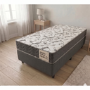 Ver imagem 1 de Cama Box com Colchão D45 Of 108x198x0,45cm Montreal Yescasa Branco/Cinza