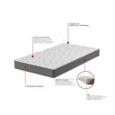 Ver imagem 3 de Cama Box com Colchão D45 Of 108x198x0,45cm Montreal Yescasa Branco/Cinza