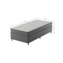 Ver mais imagens de Cama Box Solteiro D28 Of 0,88x188x0,42 Montreal Yescasa Branco/Cinza