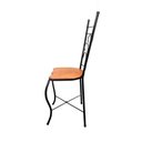 Ver imagem 4 de Cadeira de Jantar para Mesa de Chá Conjunto com 2 Estilo Industrial Rustica Ferro e Madeira