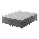 Ver imagem 5 de Cama Box Queen D33 Of 1,58x198x0,42 Montreal Yescasa Branco/Cinza