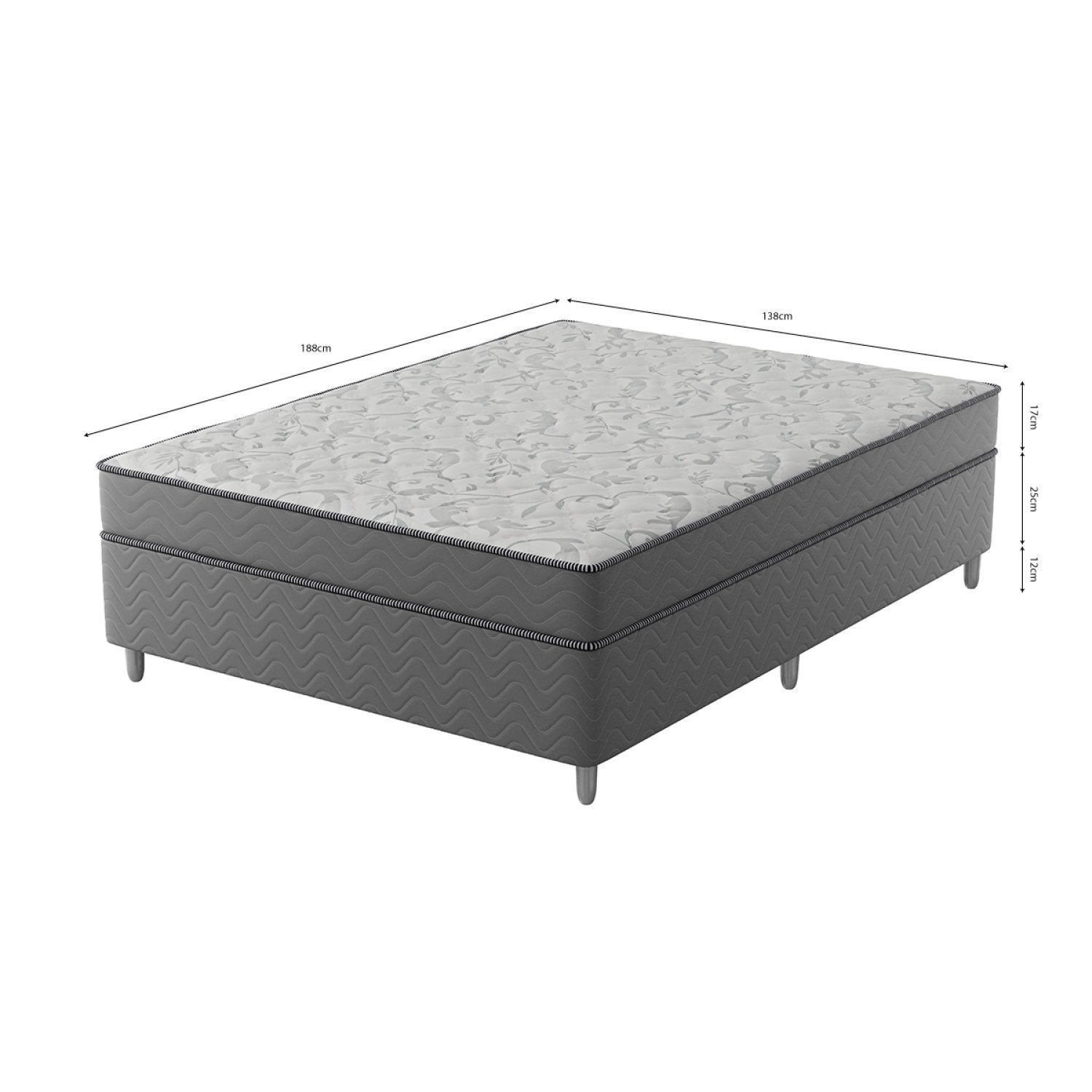 Cama Box Casal D28 Of 1,38x188x0,42 - 7