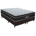 Ver imagem 1 de Cama Box King: Colchão Molas Ensacadas Ortobom SuperPocket Elegant + Base CRC Suede Black(193x203)
