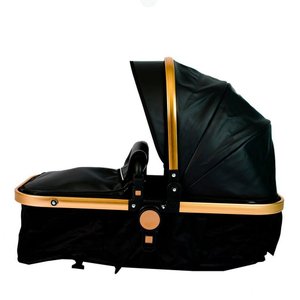 Carrinho de Bebê 3 em 1 Golden Dourado Club Baby Preto