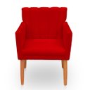 Ver imagem 5 de Kit 2 Poltrona Cadeira para Sala Confortável e Reforçada Carol Suede