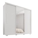 Ver imagem 4 de Guarda-Roupa Casal 3 Portas com Espelho Central 4 Gavetas com Pés Costa Rica Branco