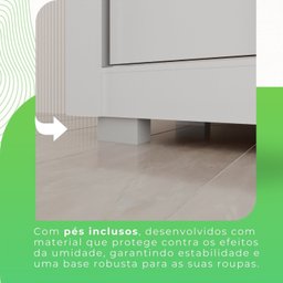 Guarda-roupa Casal com Espelho 3 Portas 4 Gavetas Costa Rica - 12