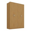 Ver imagem 5 de Guarda Roupa Solteiro 100% MDF BP 4 Portas 2 Gavetas Asti Marrom/Nogueira