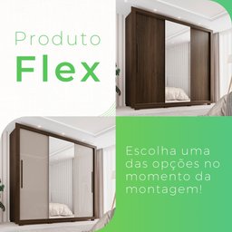 Guarda-roupa Casal com Espelho 3 Portas 4 Gavetas Costa Rica - 8
