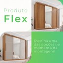 Ver mais imagens de Guarda-Roupa Casal 3 Portas com Espelho Central 4 Gavetas com Pés Costa Rica Cinamomo