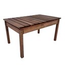 Ver imagem 1 de Mesa para Jardim 80cm Madeira Maciça Curve Marrom