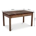 Ver imagem 3 de Mesa de Centro em Madeira Maciça para Jardim Rústica 80cm Natural Curve