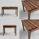 Ver imagem 7 de Mesa para Jardim 80cm Madeira Maciça Curve Marrom