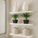 Ver imagem 2 de Kit 3 Prateleiras Mdf 60cm Suporte Invisível Incluso