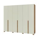Ver imagem 1 de Guarda Roupa Roupeiro 270cm 6 Portas e 4 Gavetas Internas W206 Freijó Off White Dalla Costa
