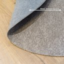 Ver imagem 1 de Tapete Redondo Jacquard Luxemburgo Cinza Antiderrapante para Sala Quarto Decoração Elegante Conforto