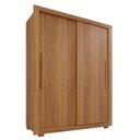 Ver imagem 3 de Guarda-Roupa Solteiro 2 Portas 2 Gavetas com Pés Costa Rica Cinamomo