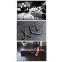 Ver imagem 5 de Kit 10 Placas 28,7x22cm Mdf Quadros Barbearia Studio