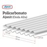 Kit com 5 Telhas Policarbonato 244cm X 99cm Grega - 4