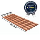 Ver imagem 2 de Kit com 10 Telhas Pvc Colonial 328x86cm Permatti