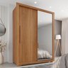Guarda-roupa com Espelho Solteiro 2 Portas 2 Gavetas Costa Rica - 1