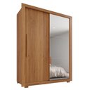 Ver imagem 2 de Guarda-roupa com Espelho Solteiro 2 Portas 2 Gavetas Costa Rica