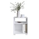 Ver imagem 5 de Mesa de Cabeceira Siena com Prateleira Cor Branca - Completa Móveis