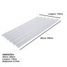 Kit com 5 Telhas Policarbonato 244cm X 110cm - 2