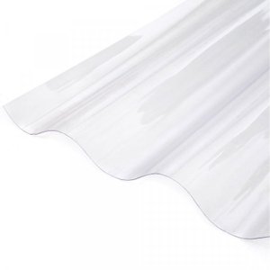 Kit com 5 Telhas Policarbonato 183cm X 110cm Onda Alta