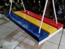 Ver imagem 2 de Balanço Gangorra Infantil Madeira 40x20 Colorido até 70kg