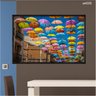 Quadro Decorativo 40x60cm Canvas Ceu Coberto de Guarda Chuvas Coloridos Art005 - 2