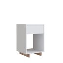 Ver imagem 2 de Mesa de Cabeceira e Lateral com 1 Gaveta Nomad Branco